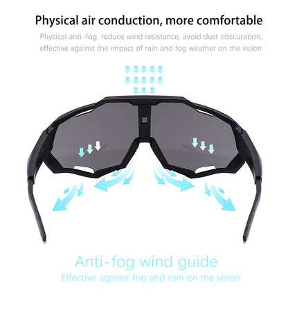 Cycling glasses Dazzling sports sunglasses bicycle windproof outdoor sunglasses UV protection anti-fog