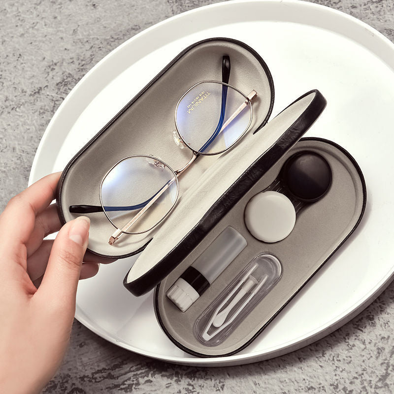 Y-companion: double-layer dual-purpose companion spectacle case