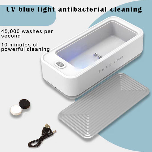 UV blue light antibacterial cleaning