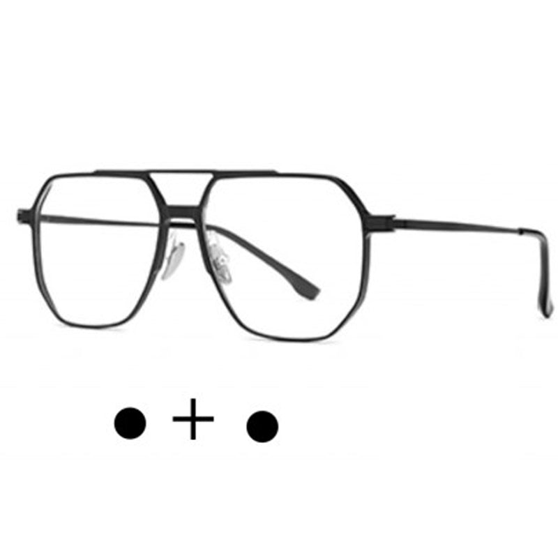 Y-Glasses:Magnetic multi-functional ultra-light titanium frame anti-blue light night vision color-changing 3D glasses