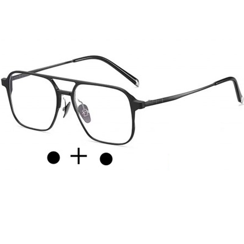 Y-Glasses:Magnetic multi-functional ultra-light titanium frame anti-blue light night vision color-changing 3D glasses