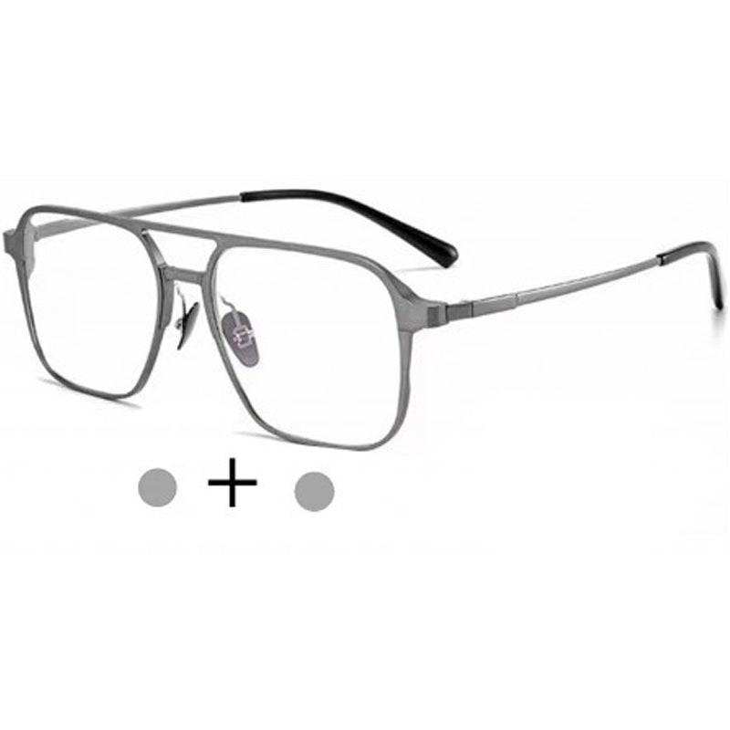 Y-Glasses：Magnetic multi-functional ultra-light titanium frame anti-blue light night vision color-changing 3D glasses