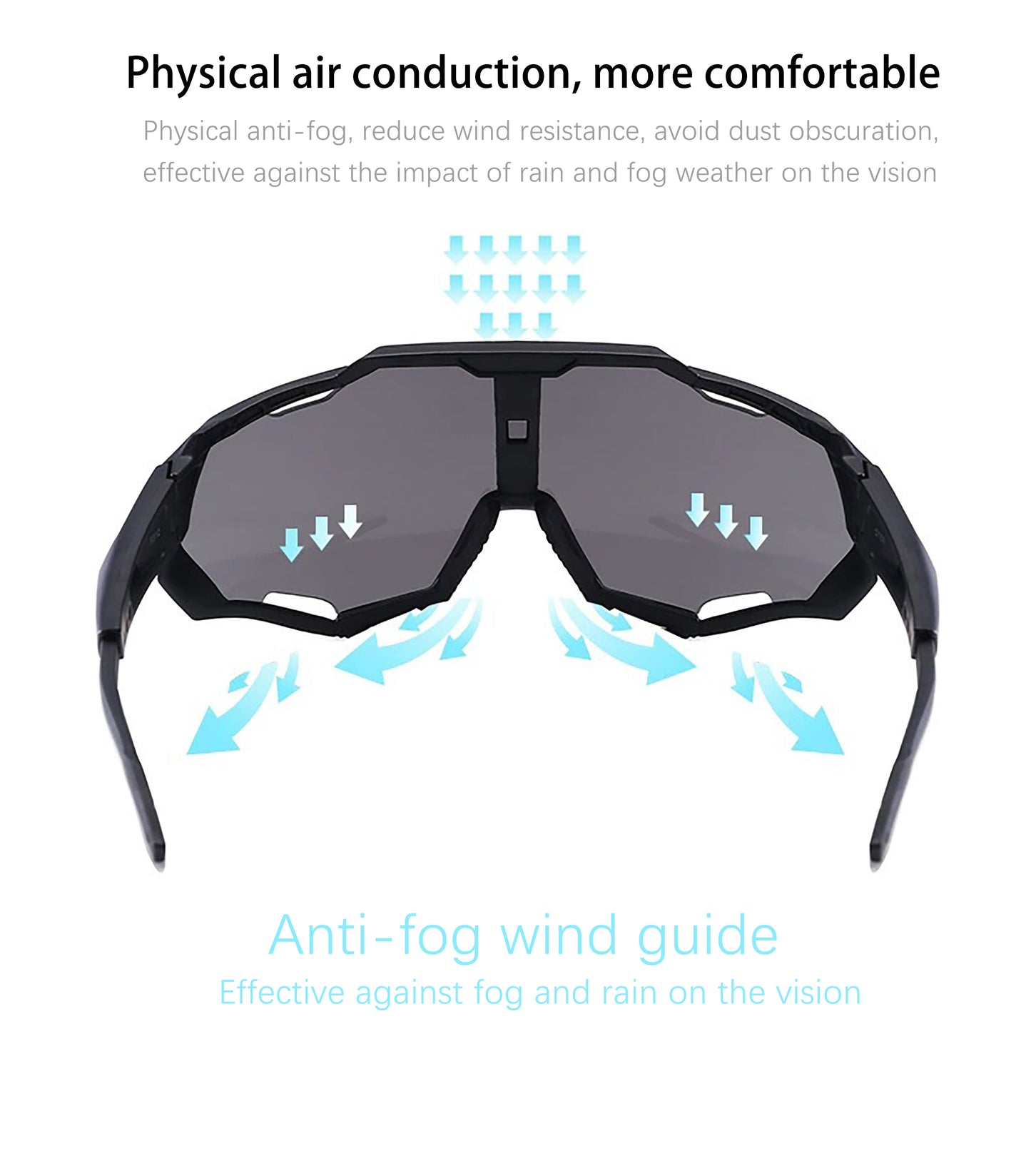 Cycling glasses Dazzling sports sunglasses bicycle windproof outdoor sunglasses UV protection anti-fog